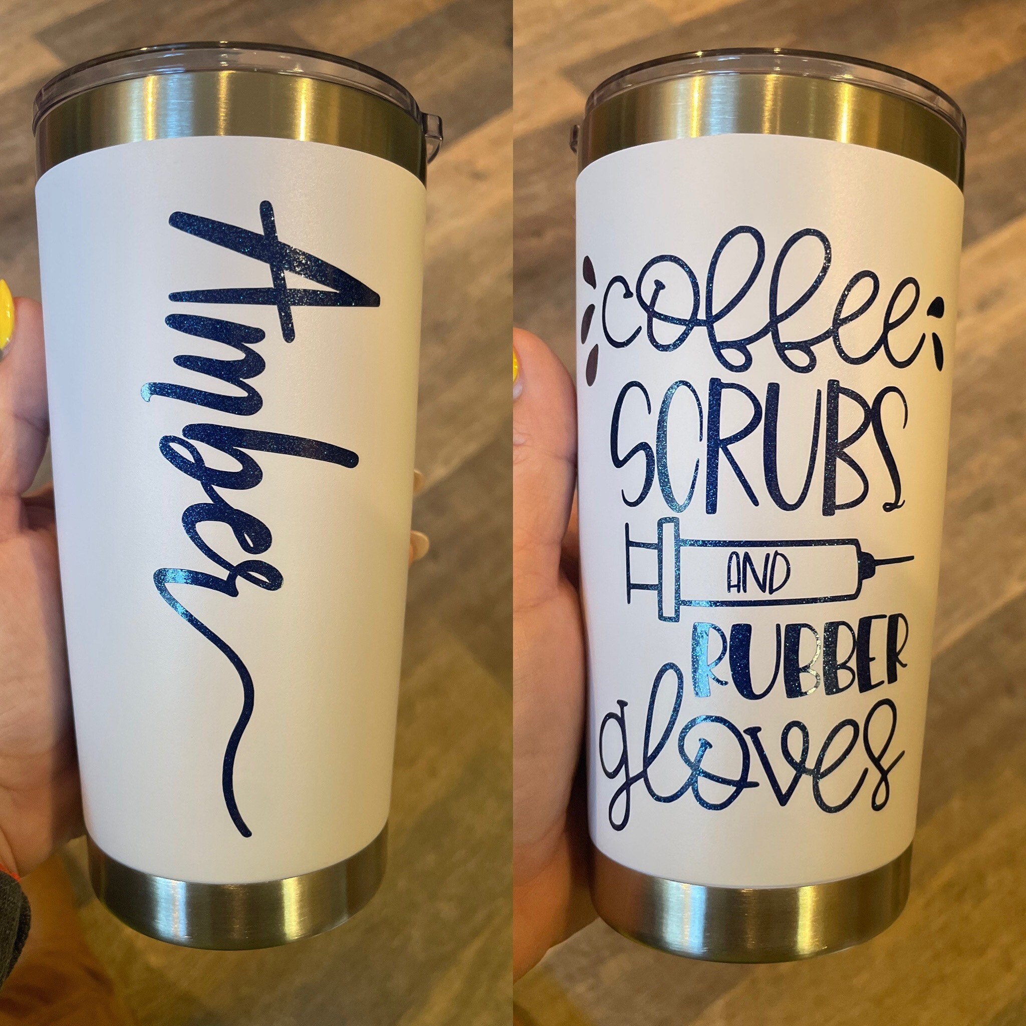 Nurse Tumbler Nurse Cup RN Personalized Cup RN Life Nurse Etsy