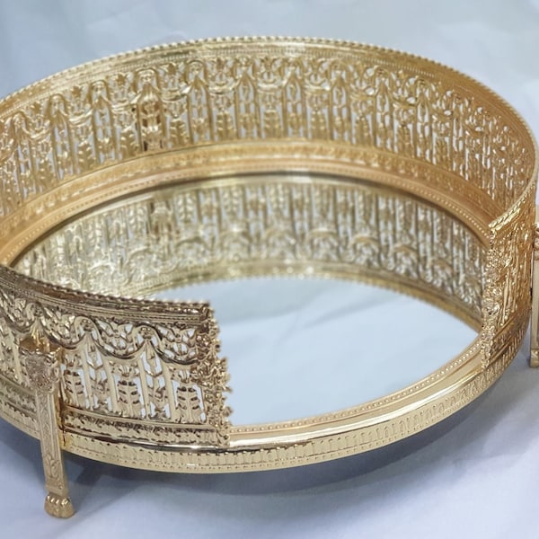 Brass Dinner Plate Stand Etsy