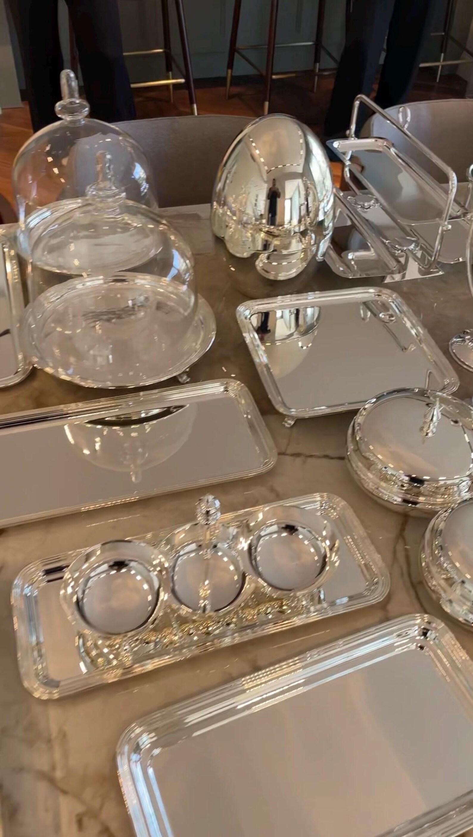 Tableware Full Set Brass Serving Collection, 80 Pieces Tableware Set, Modular/full Bundle ...