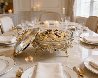 Chafing-voedselverwarmer, verzilverd buffet, gouden buffetsets, rond buffet, ovaal buffet, draagbare voedselverwarmer, chafing-buffetten, serveerschaal
