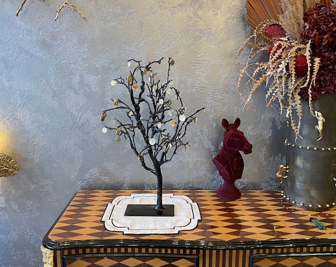 Featured listing image: Money Tree - Prosperity Tree - Ancient Money Tree - Luck Tree - Bronze Brass Tree - Decorative Metal Tree - Handmade Metal Tree -