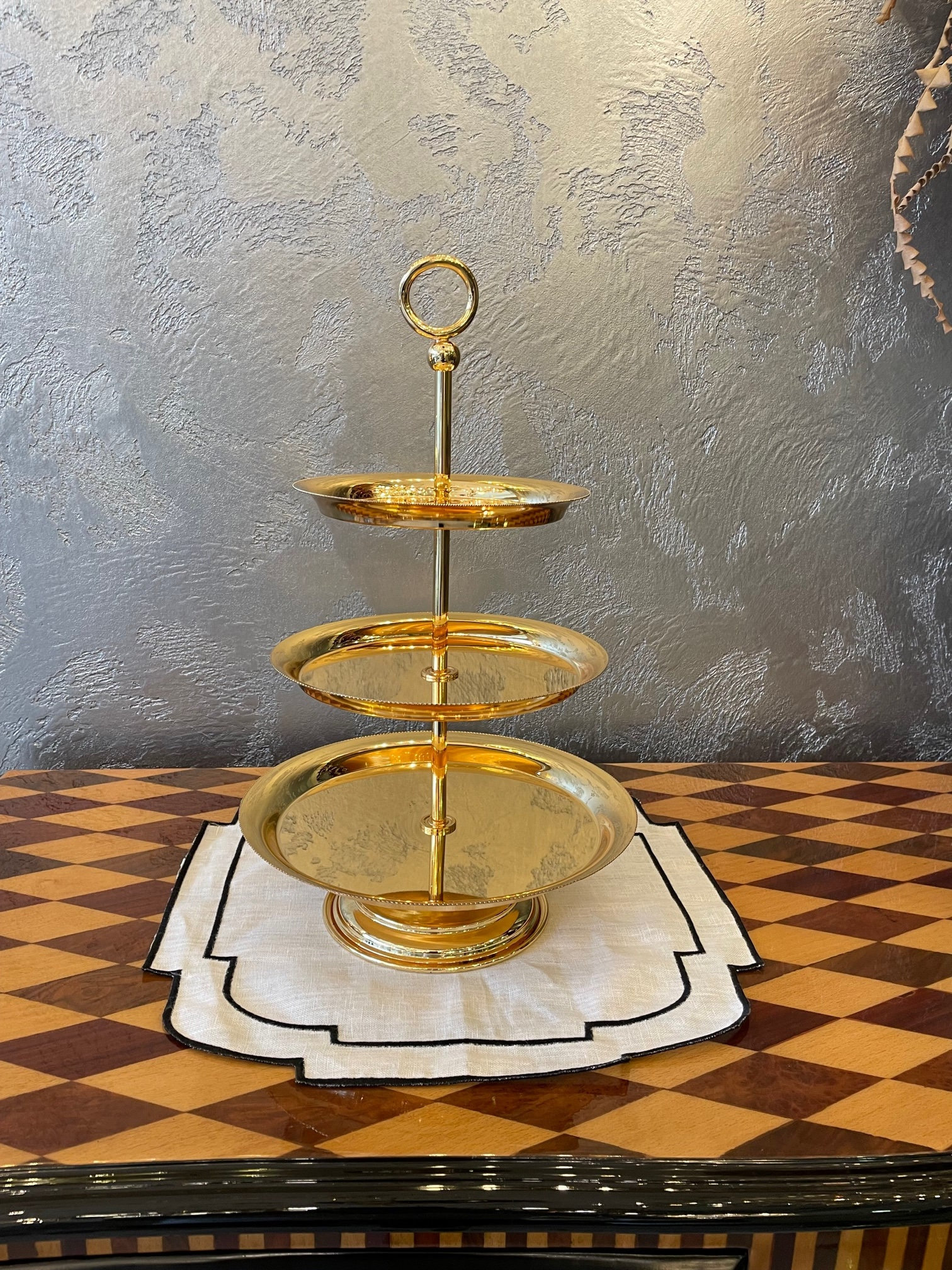 Gold cake top stand amazon