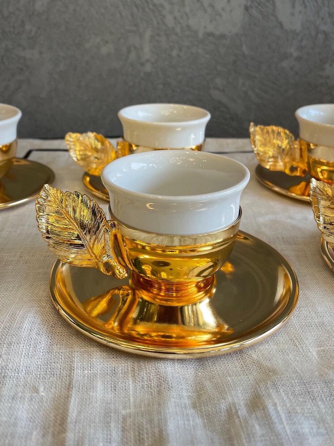 6 Piece Coffee Cup Set ,luxury Coffee Cup Set , Arabic Coffee Cups