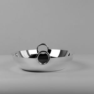 Brass Snack Bowl Silver Serving Box for Nuts Handmade Tableware