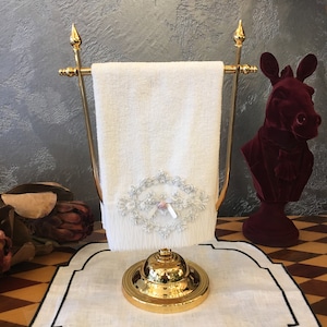 Portasciugamani bifacciale, portasciugamani decorativo, portasciugamani, portasciugamani orizzontale, portasciugamani di carta, porta tovaglioli, supporto in metallo