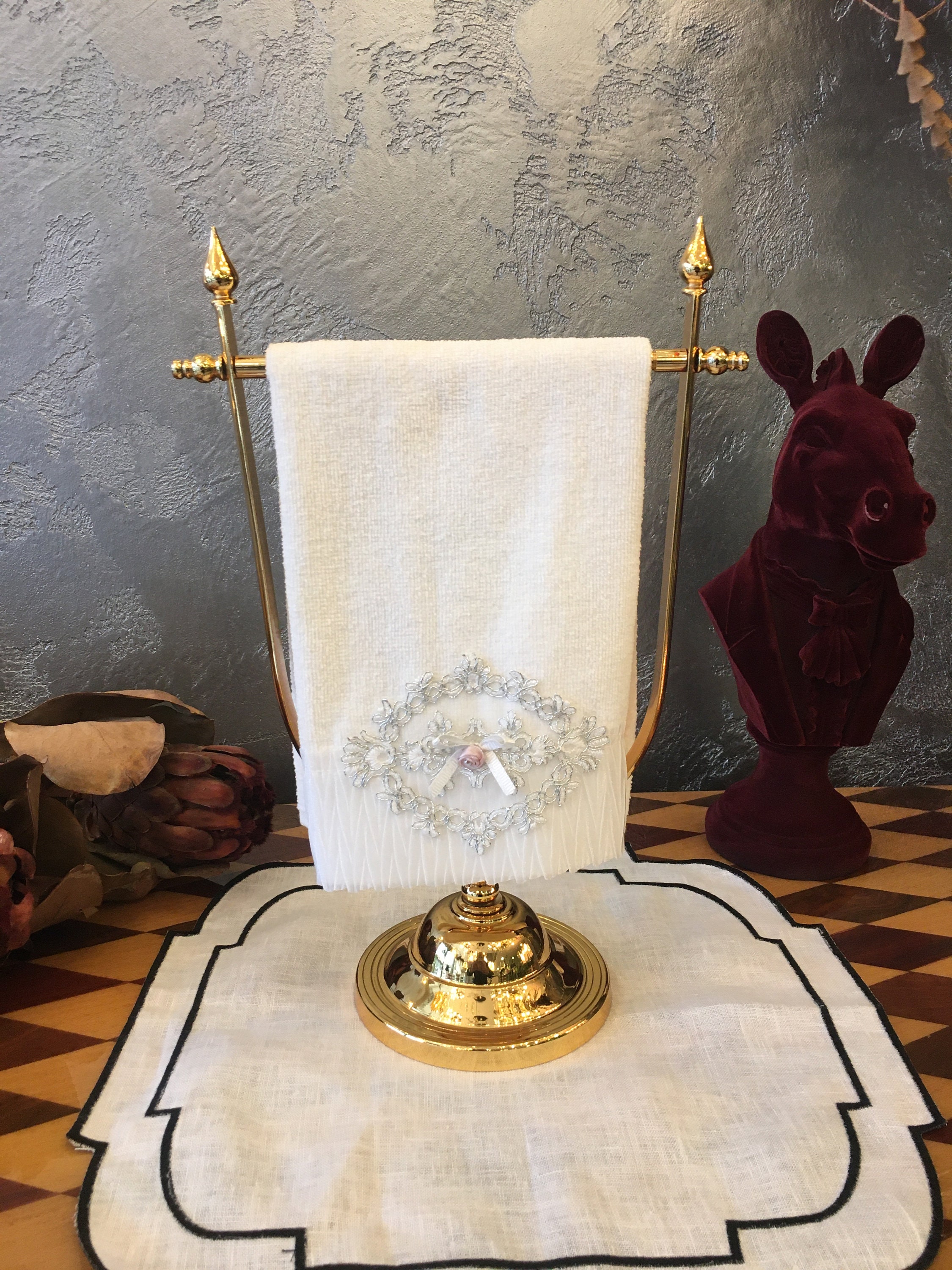 Gold Leaf Paper Towel Holder