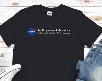 Jet Propulsion Laboratory JPL Nasa Aviation Black T-Shirt size S-3XL 