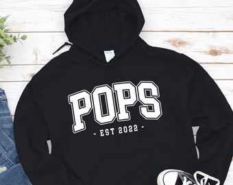 POPS Hoodie, POPS Sweatshirt, Crewneck, Personalized, Gift, Grandpa, Father&#39;s Day, comfort S-5XL standard USA size men&#39;s women&#39;s unisex