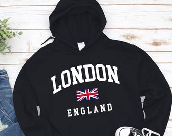 Men's Unisex Hoodie London charismas gift Hooded Sweatshirt Jumper Fleece 
