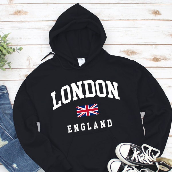 London Hoodie England College Sweatshirt, gift, gift for him, gift for her, comfort S-5XL standard USA size men's women's unisex