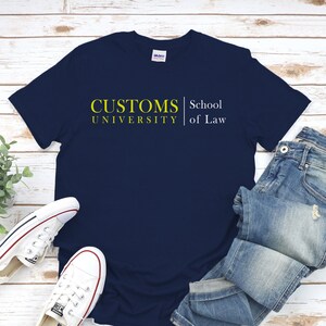 Custom University School of Law Shirt, Personalized Law Tshirt College Program, Customized Graduation Gift