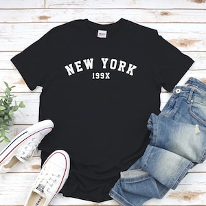 New York 199x T-Shirt NY City Gildan Comfort tee 100% cotton standard USA size mens women