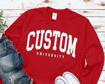 Personalized University Sweatshirt: Custom College Gift