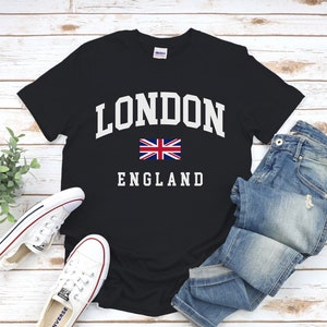 London Shirt England College Tshirt, cadeau, cadeau pour lui, cadeau pour elle, Comfort cotton S-5XL standard USA taille homme femme unisexe