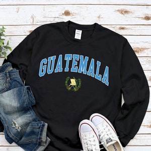 Sweat-shirt Guatemala, armoiries du pull guatémaltèque, col rond confortable unisexe