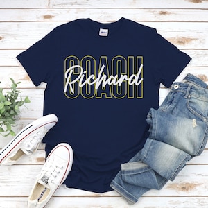 Custom Coach Shirt, Coach Gifts Baseball Tshirt, Soccer, Softball, Basketball, Football, Volleyball Tee