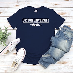 Custom University Mom T-Shirt: Personalized College Apparel