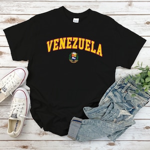 Venezuela Shirt, Wappen von Venezolanerin Tshirt, Gemütliches T-Shirt Unisex