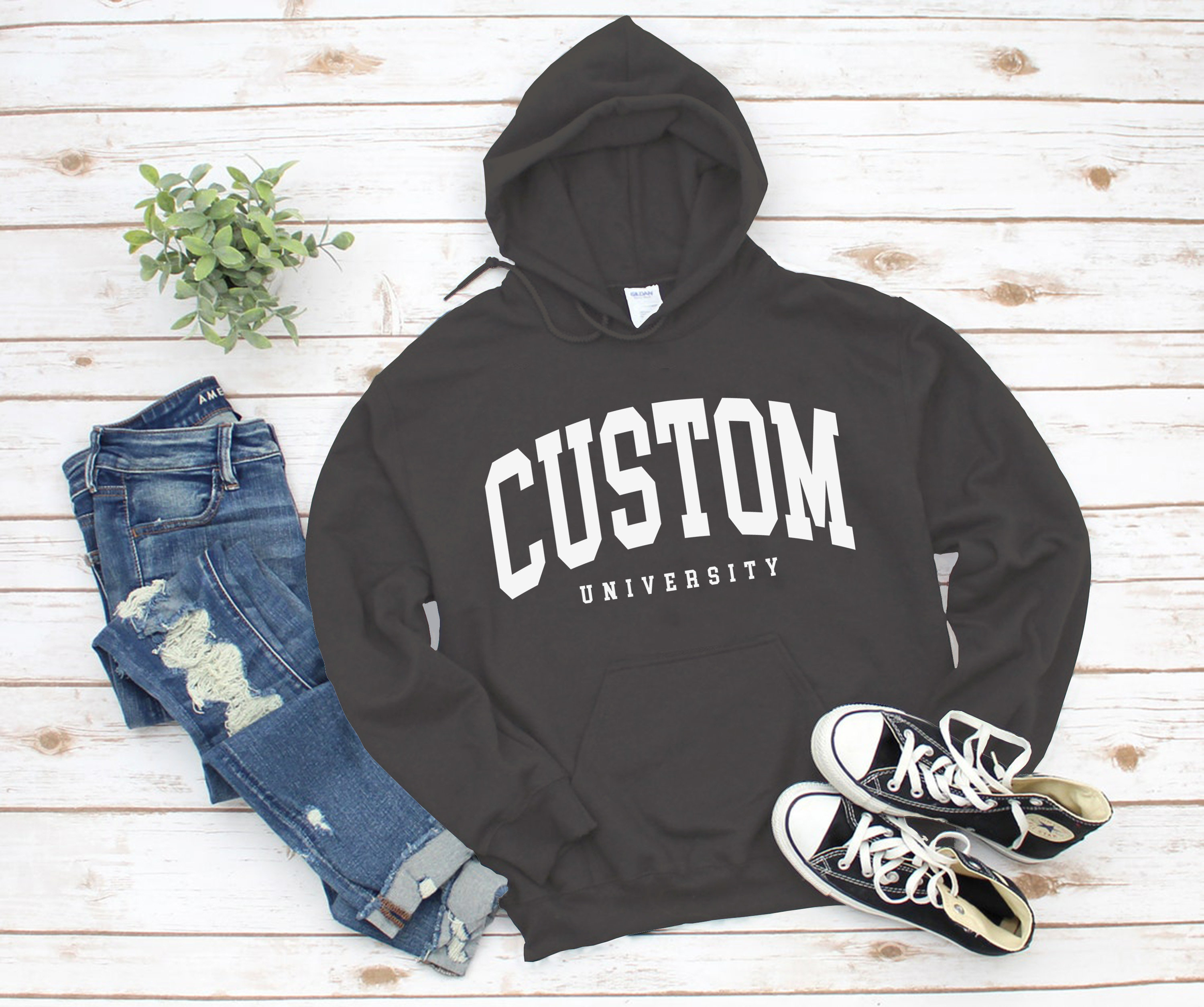 Personalized University Hoodie Custom University Sweatshirt Alumni Gift Crewneck Comfort S 3XL Standard USA Size Men s Women s Unisex Etsy