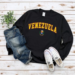Sweat Venezuela, Armoiries du Venezuela, pull ras du cou confortable unisexe