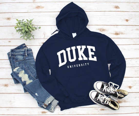 Duke University Hoodie Duke North Carolina Sweater, Gift, Graduation Gift, Alumni, Comfort S-5xl Standard USA Size Men's Women's Unisex