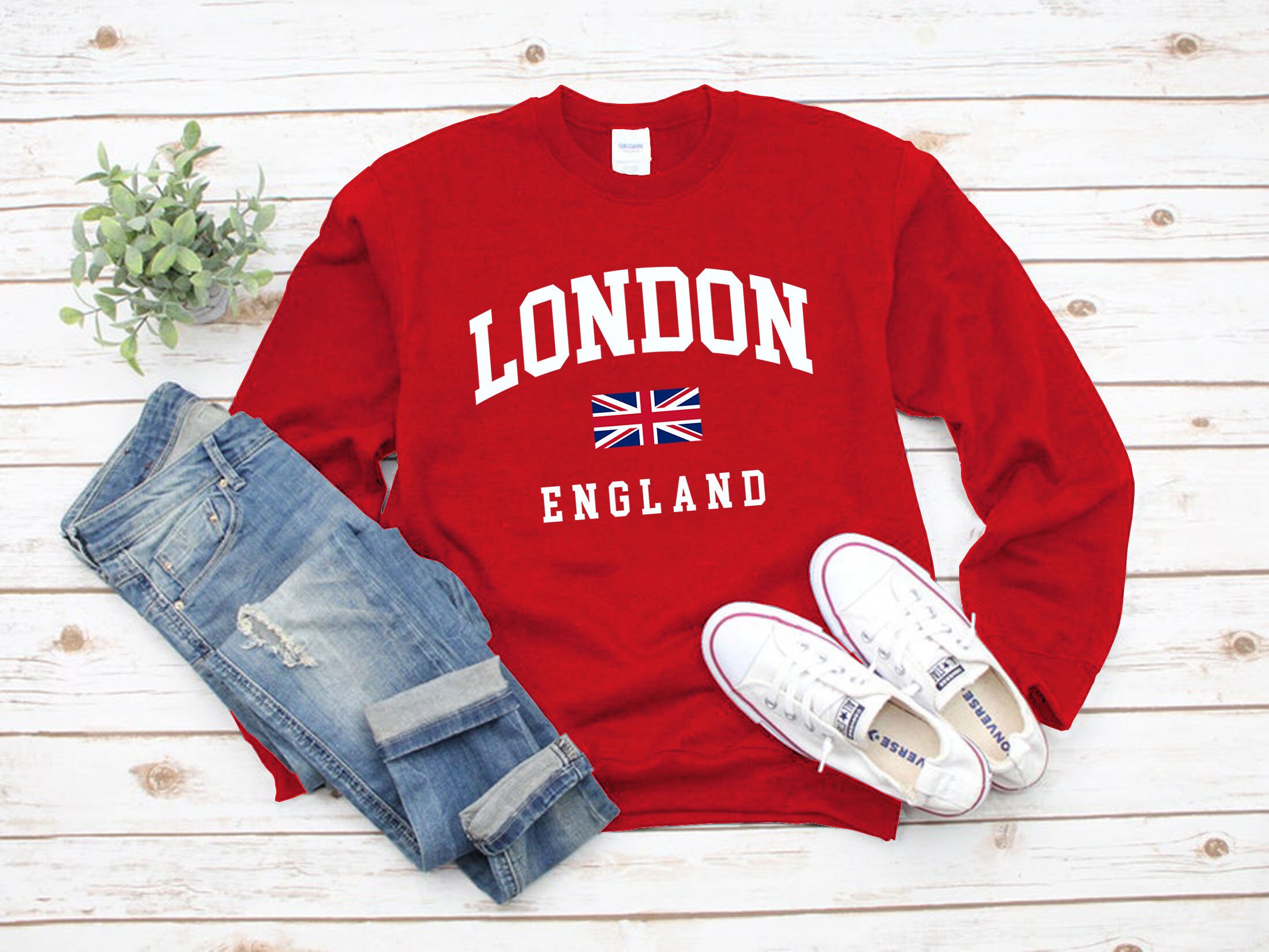 Discover London Sweatshirt England College Sweatshirts