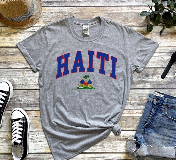 Haiti Shirt, Coat of Arms of Haitian Tshirt, Cozy Tee Unisex