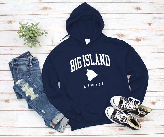 Big Island Hoodie Sweatshirt Cool Comfort Big Island Sweater Big Island Map Hawaii Pullover S 5XL Unisex Etsy Canada