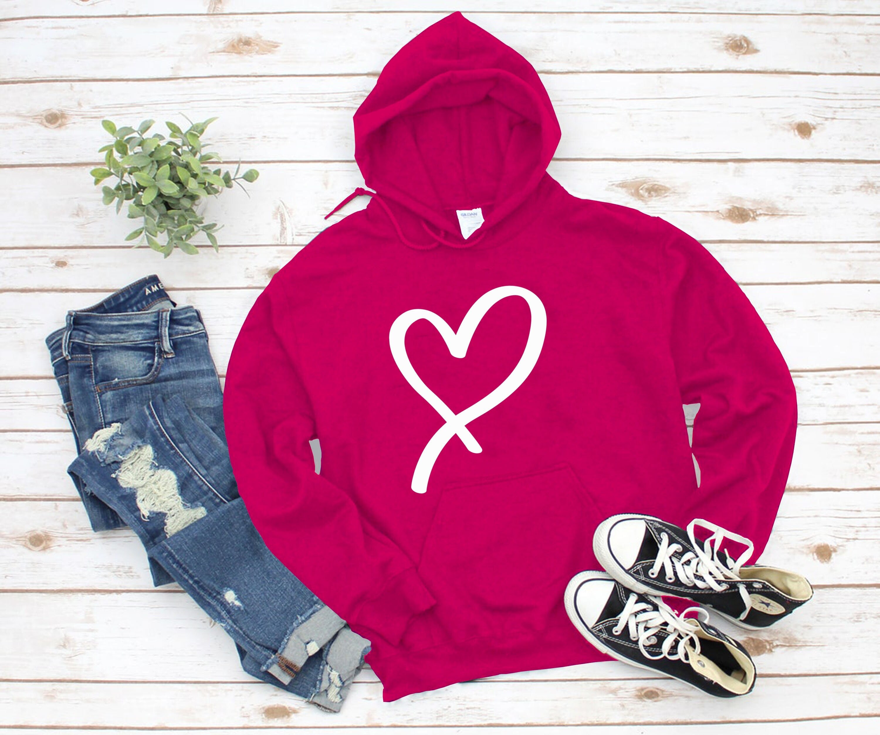 *p(R)ojectR® Valentine Heart Logo Hoodie p(R)ojectR® Valentine Heart Logo Hoodie XPLR Valentine White