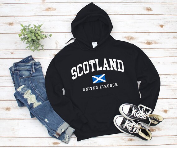 Sweat à Capuche Homme Scotland Football Officiel - Taille L, Bleu, Neuf Sans étiquette