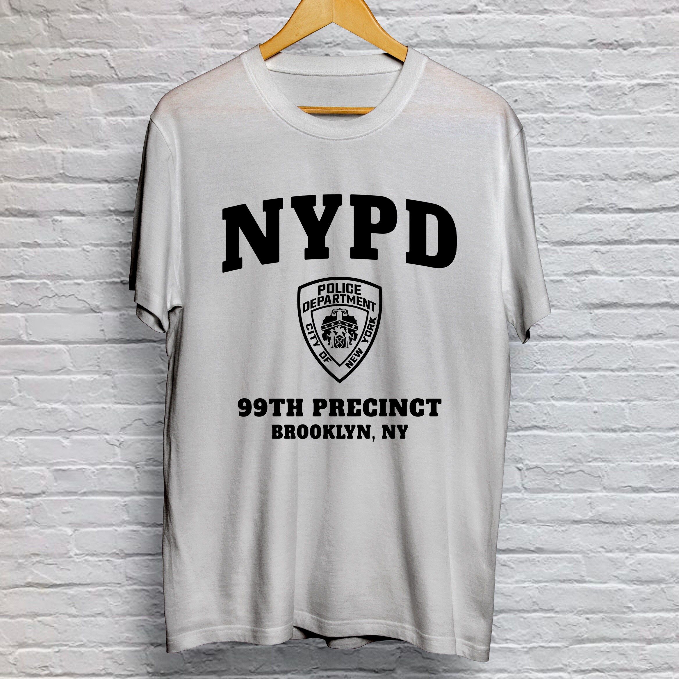 Brooklyn 99 NYPD Herren V-Neck Shirt - Police Nine Nine Precinct