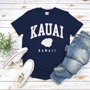 Kauai Shirt, Cool Comfort Kauai Island Tshirt, Kauai Hawaii Tee S-5XL Unisex