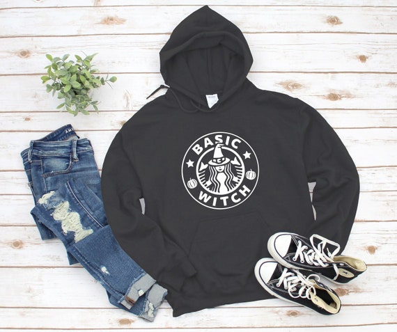 Basic Witch Hoodie Funny Sweatshirt Gift Halloween Vintage Coffee Comfort Cotton Standard USA Size Mens Women s Etsy Canada