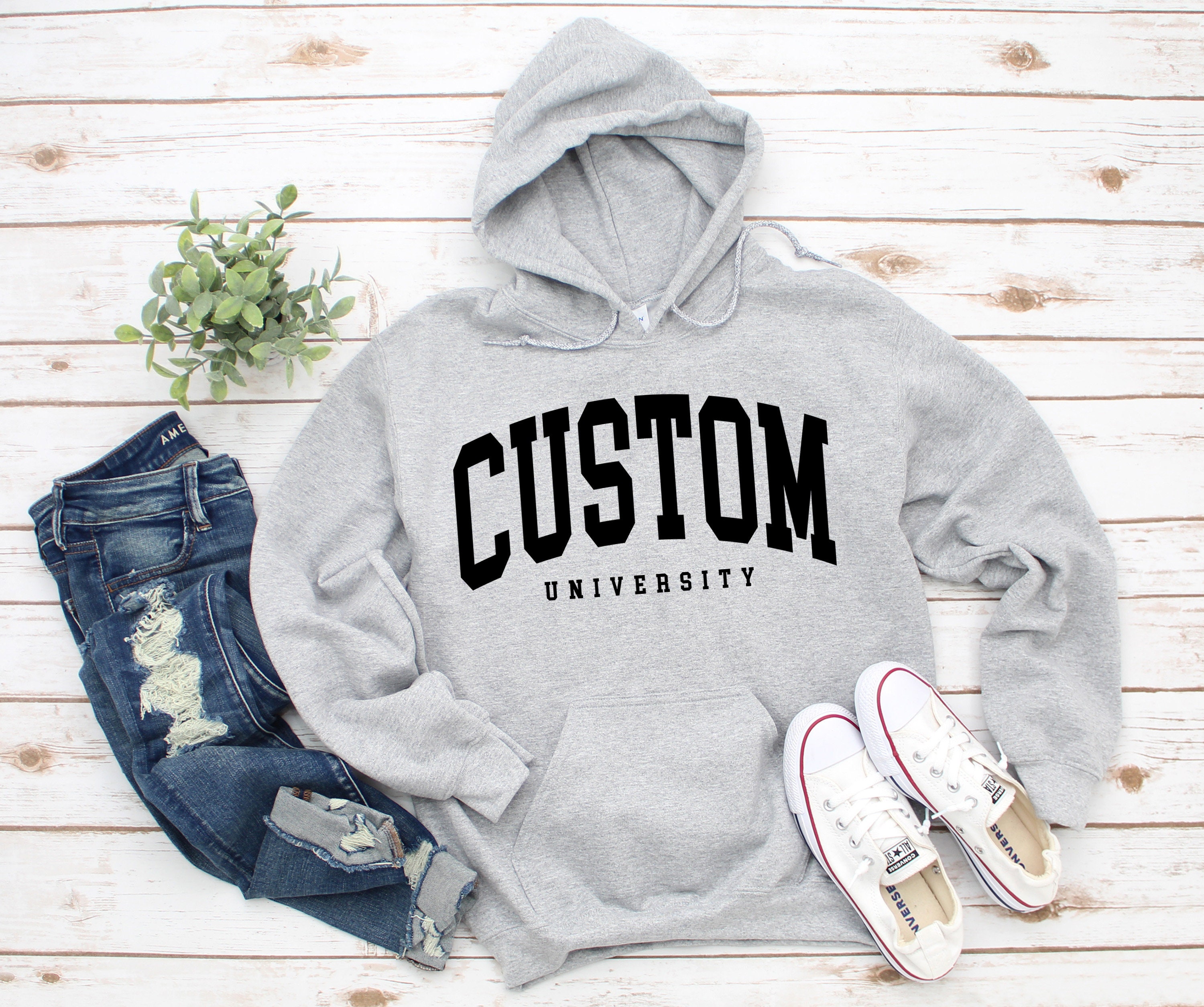 Custom university deals hoodies