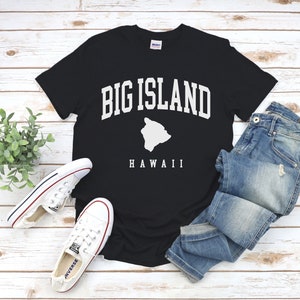 Chemise Big Island, Tshirt Big Island Cool Comfort, Carte Big Island Hawaii Vacances Tee S-5XL Unisexe