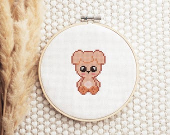 Cross Stitch Pattern Kpop group Stray Kids skzoo PuppyM keychain | PDF Digital Pattern
