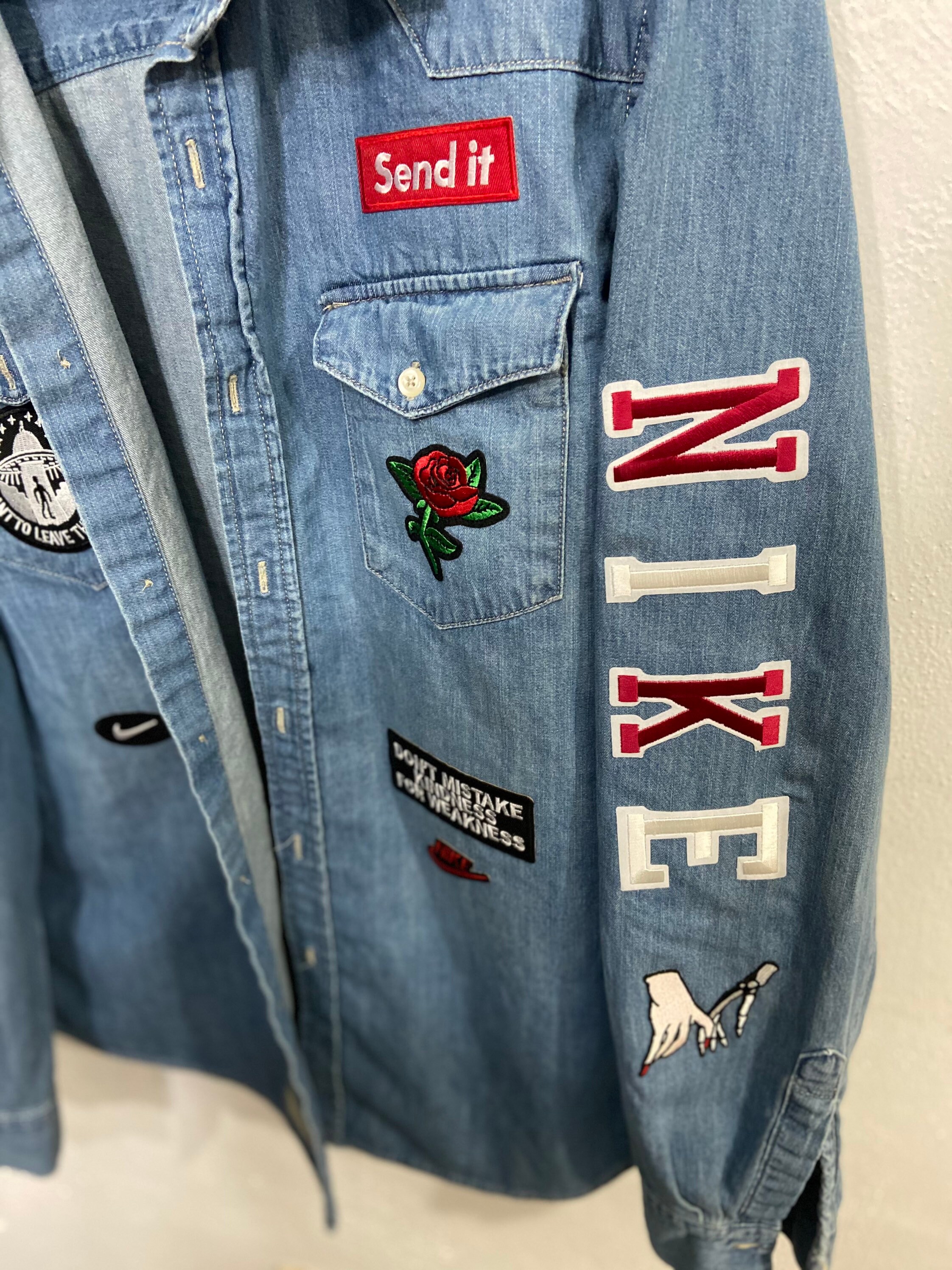 Custom Jean Jacket Etsy