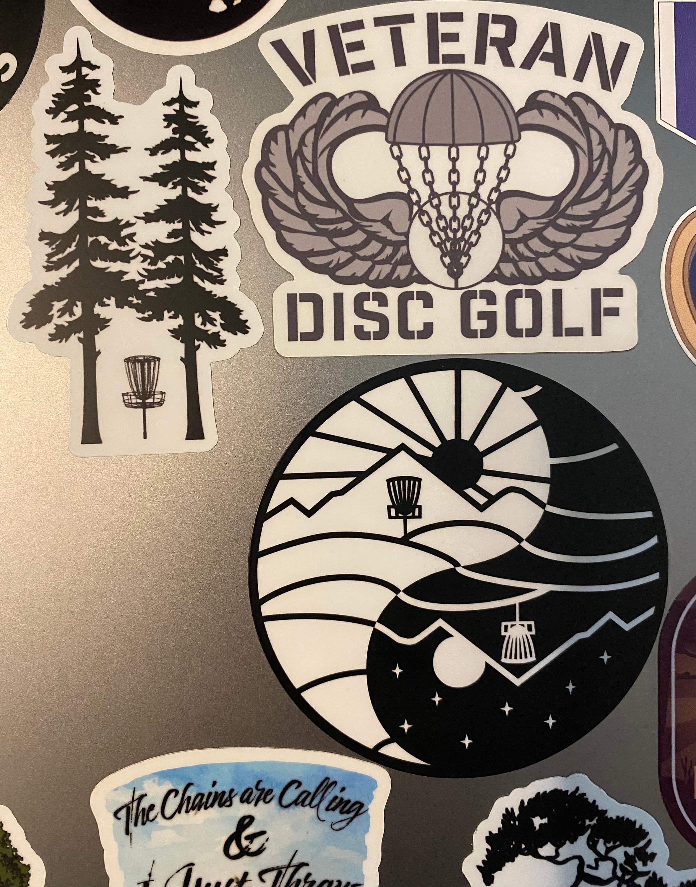 Disc Golf Yinyang Vinyl Sticker Etsy