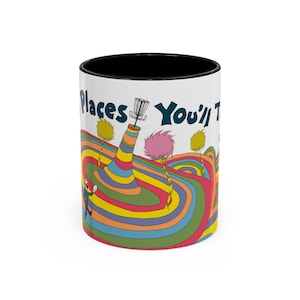 Oh The Places You Throw Discgolfmok - 11oz koffiekop, grappig discgolfcadeau voor spelers en fans