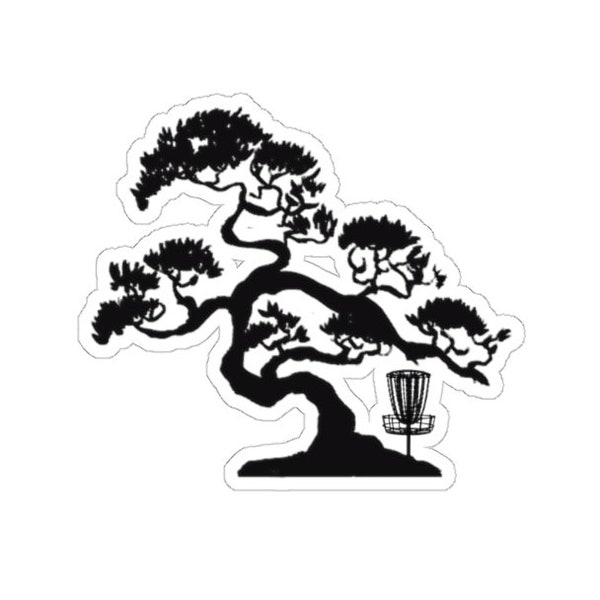 Bonsai Disc Golf die-cut vinyl sticker