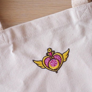 Anime Heart Wings Shape Symbol Embroidery Anime Tote Bags Iron on Patch
