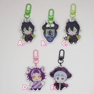 Twst Characters Fan Art Keychains