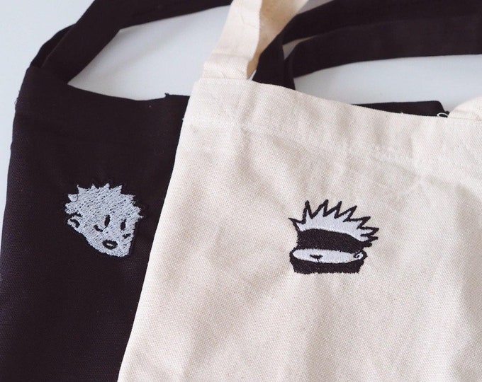 Écusson de broderie pour sac fourre-tout avec personnages d'anime