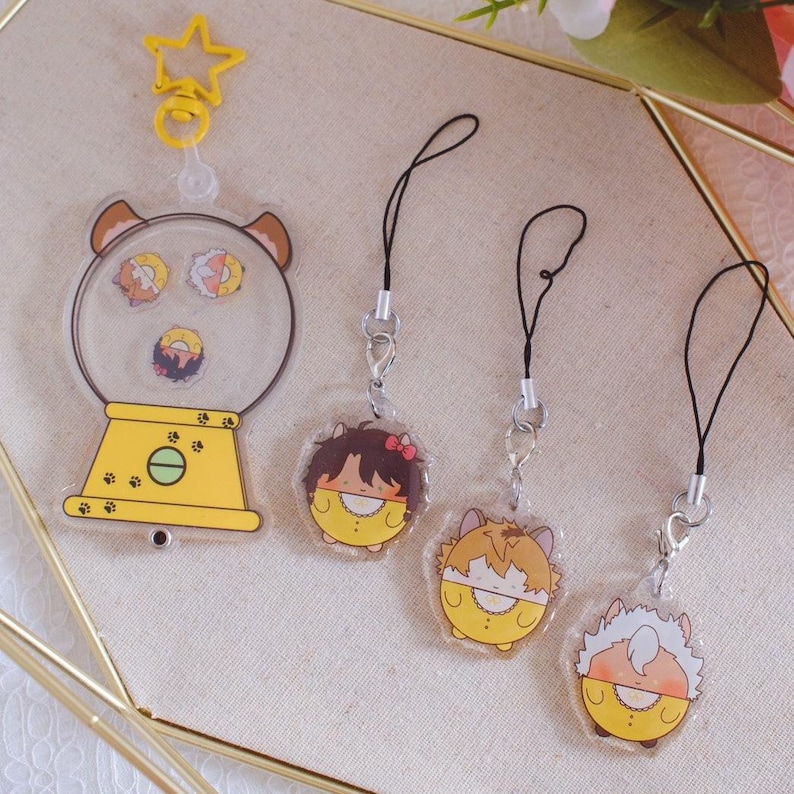 Twst Fan Art Gumball Machine Shaker Keychains - Etsy