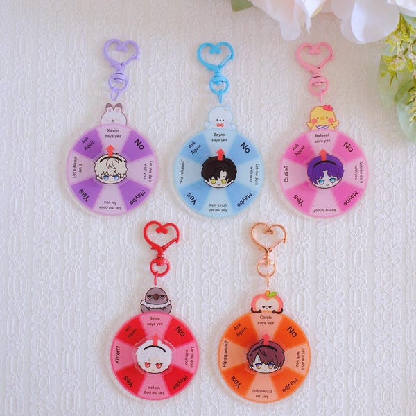 LADS Fan Art Ask Him Anything Spinner Keychain