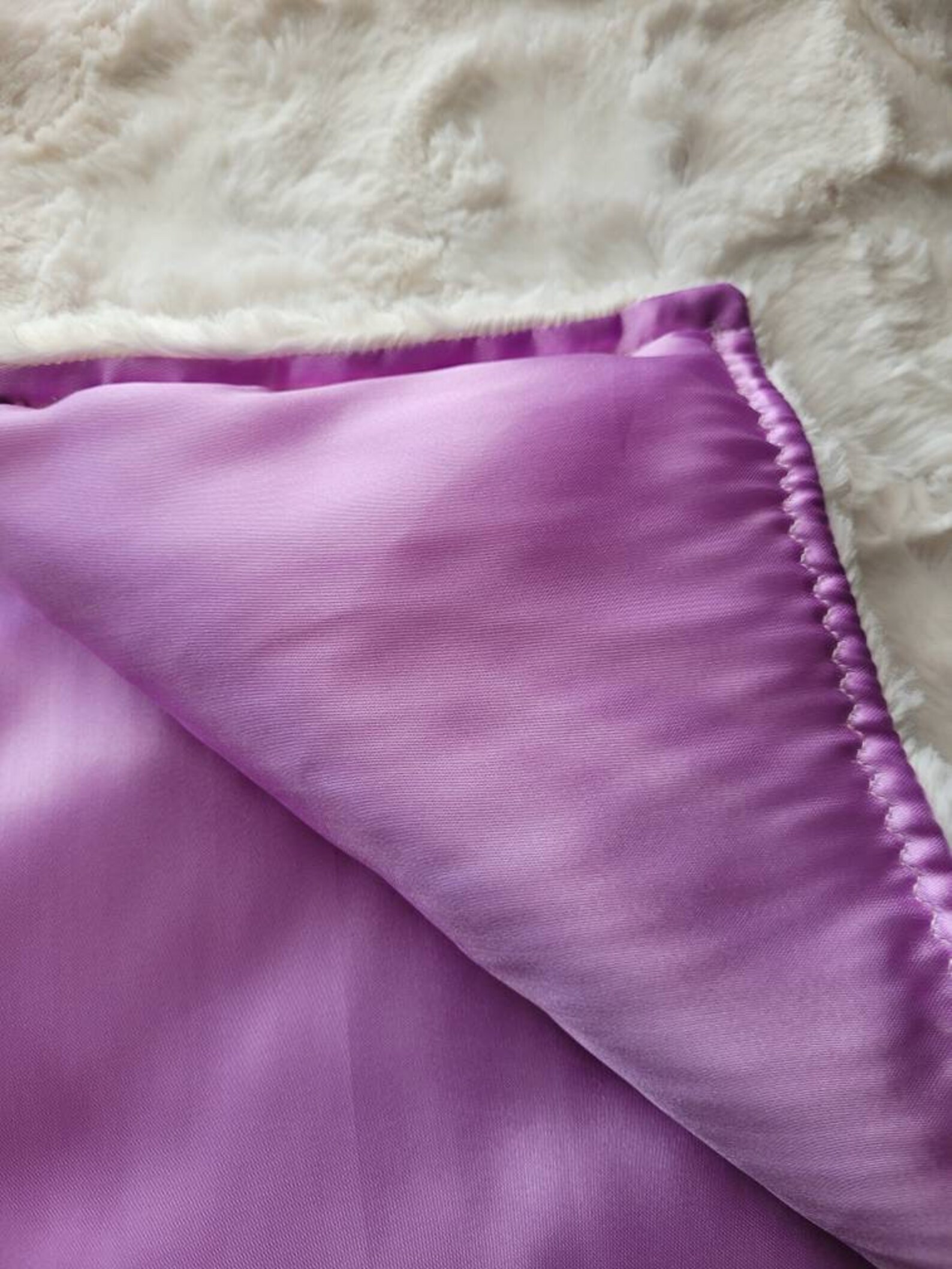 Warm and Silky Baby Faux Fur Lavender Blankets Soft Blanket Etsy