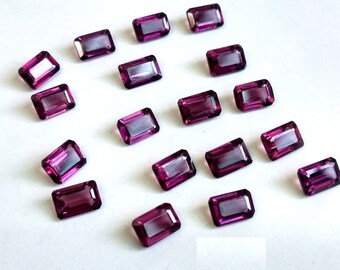 Natural Garnet Mozambique 4x6mm to 8x10mm Octagon Cabochon Loose Gemstone 6x8mm 7x9mm 8x10mm
