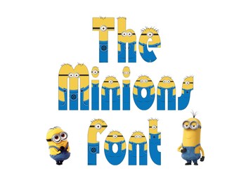 minions alphabet etsy