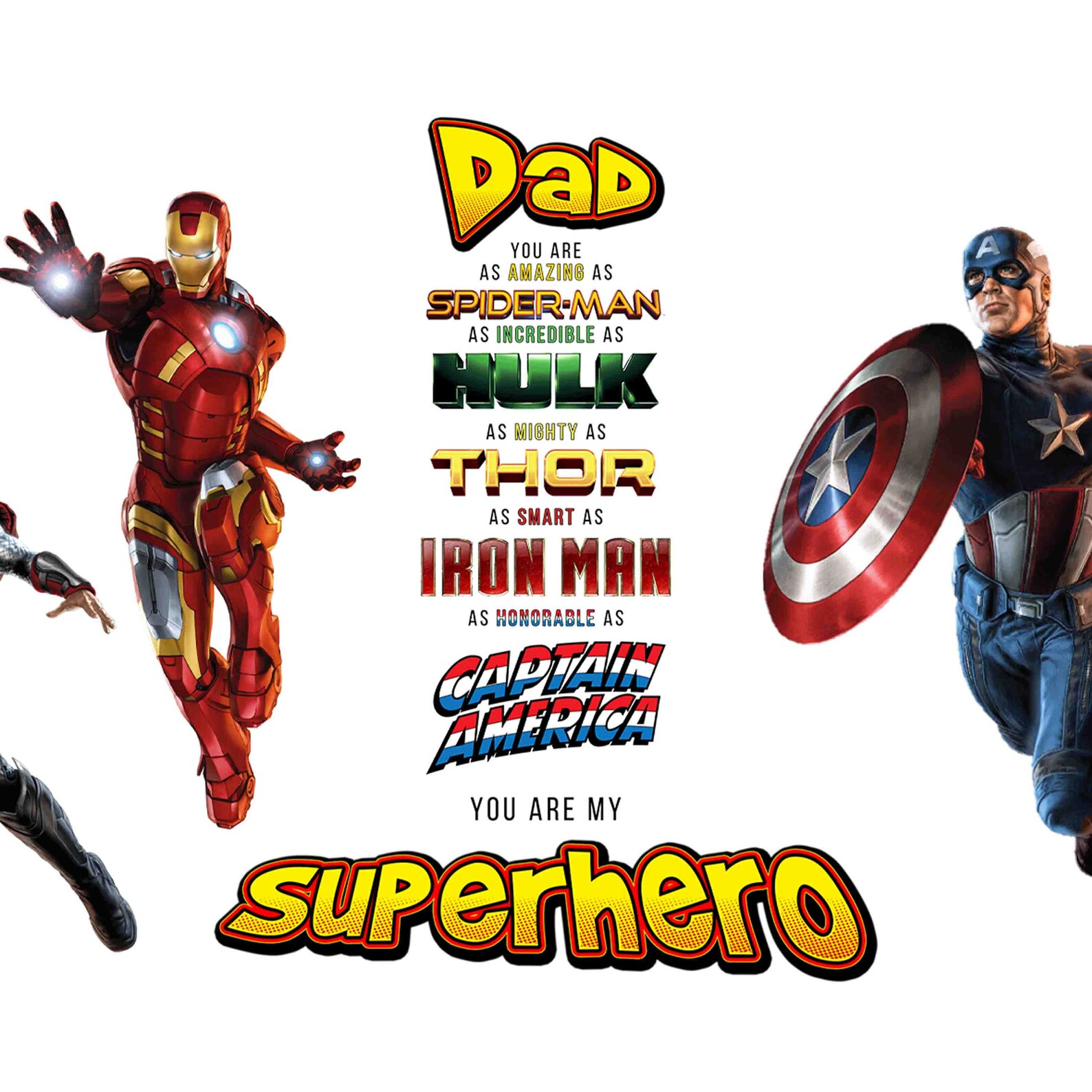Marvel avengers Fathers Day / Dad Daddy Grandad Mug | Etsy