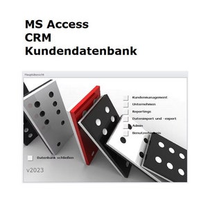 CRM database for customers, projects, invoices and much more - MS Access database